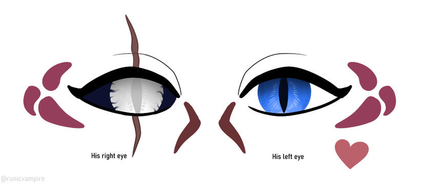 Ameh&#39;ya&#39;s eye reference (drawn by me) (old username as watermark)